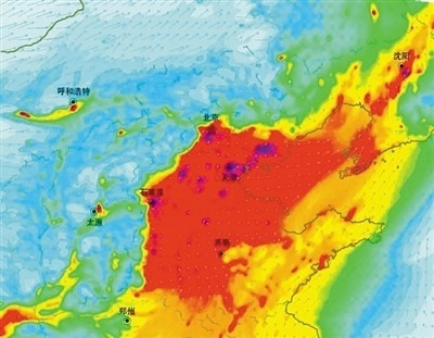 重度雾霾今起将持续6天 北方23城启动雾霾