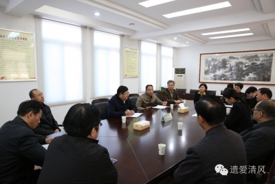 王立兵同市中院新任党组书记肖笛座谈