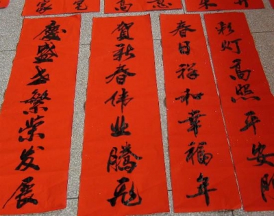 省书画家联谊会“迎新春、送春联”走进团风