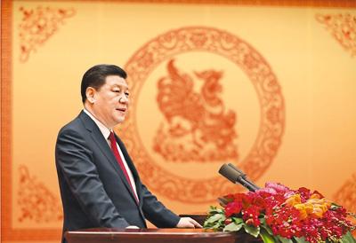 习近平春节团拜会讲话：不要在日夜的拼搏中忽略了真情