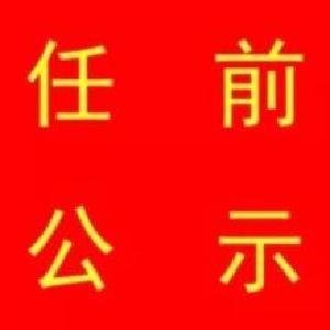  中共黄冈市委组织部干部任前公示公告