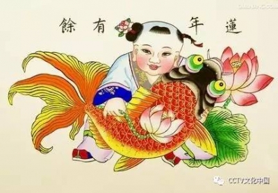 【传统文化】幼童贴年画，门神守平安