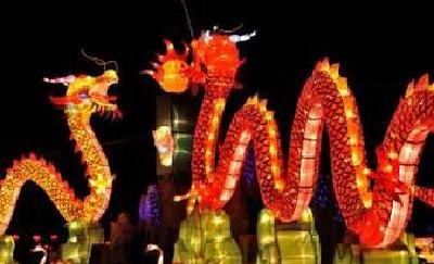 英山举办国际梦幻灯光节庆元宵