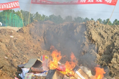 麻城：集中销毁“问题食品”、“问题药品”
