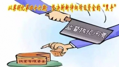 【以案明纪】第46期：坚决斩断伸向项目资金的“黑手”