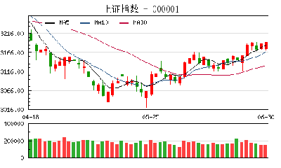 【股市】A股上半年收官：沪指涨88点涨幅2.86%