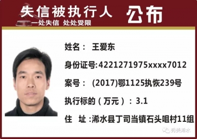 权威曝光|又公布一批“老赖”！