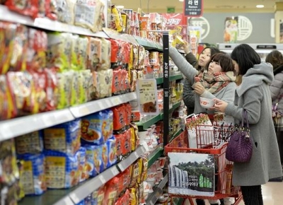 韩出口泡面近三成被中国买走 韩媒:已成韩国美食
