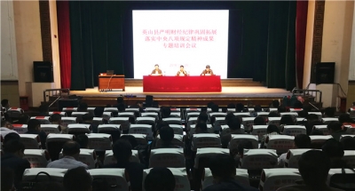 英山：迅速学习贯彻全市严明财经纪律巩固拓展落实中央八项规定精神成果培训班精神