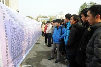 企业校园双选会3000多名学生进场应聘 