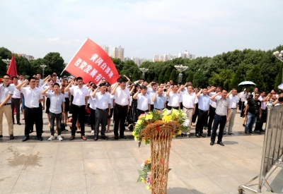 白潭湖片区组织党员参观红安烈士陵园缅怀革命先烈