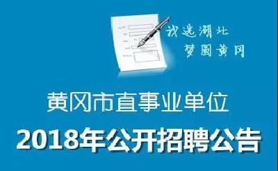 重磅！黄冈市直事业单位公开招聘110名工作人员