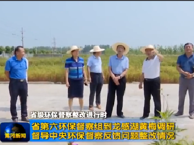 省第六环保督察组到龙感湖黄梅调研督导中央环保督察反馈问题整改情况 
