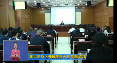 黄冈高新区开展党员干部专题学习