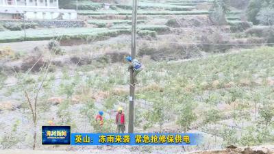 英山：冻雨来袭 紧急抢修保供电