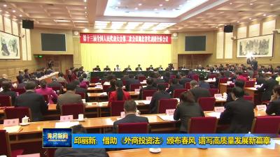 邱丽新：借助《外商投资法》颁布春风 谱写高质量发展新篇章