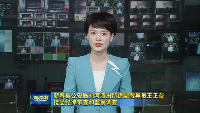 蕲春县公安局刘河派出所原副教导员王正益接受纪律审查和监察调查