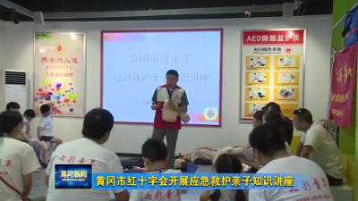 黄冈市红十字会开展应急救护亲子知识讲座