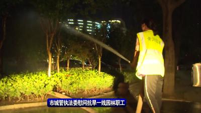 市城管执法委慰问抗旱一线园林职工