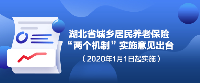 一图读懂湖北城乡居民养老保险机制