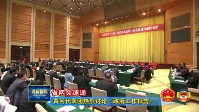 【省两会速递】黄冈代表团热烈讨论《政府工作报告》