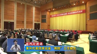 【省两会速递】黄冈代表团审议省“两院”工作报告