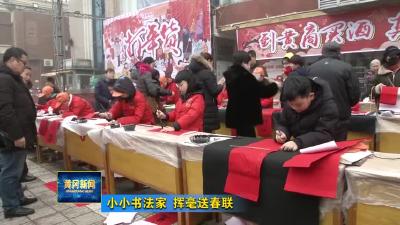 小小书法家  挥毫送春联