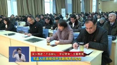 市直人社系统召开主题教育总结会