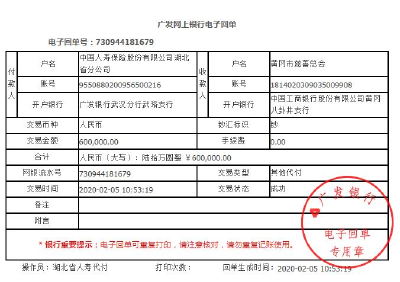 中国人寿黄冈分公司捐赠60万元助力疫情防控