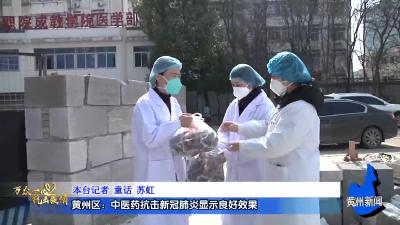 黄州区：中医药抗击新冠肺炎显示良好效果