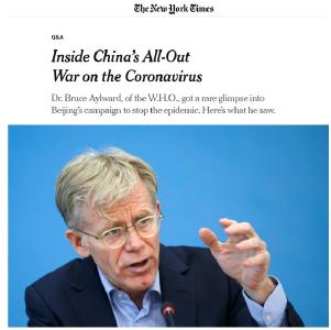 面对中国抗“疫”真相，《纽约时报》也刁钻不起来了