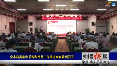 全市药品集中采购和使用工作推进会在黄州召开