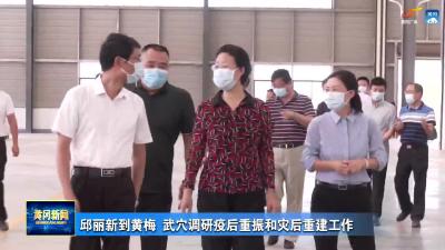 邱丽新到黄梅 武穴调研疫后重振和灾后重建工作