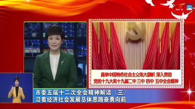 市委五届十二次全会精神解读（三）  沿着经济社会发展总体思路奋勇向前