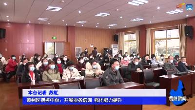 《防疫在行动》 黄州区疾控中心：开展业务培训 强化能力提升