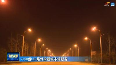 7100余盏LED路灯“上岗” 扮靓城市迎新春