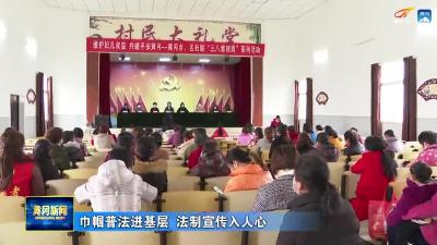 巾帼普法进基层 法制宣传入人心