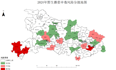 警惕剧毒！黄冈三地中风险！湖北省公布2020年野生蘑菇中毒风险分级地图！