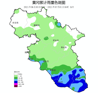 黄冈市降水情况及近期天气预测