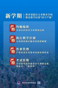 教育部明确学校落实“双减”应做到“四个严格”