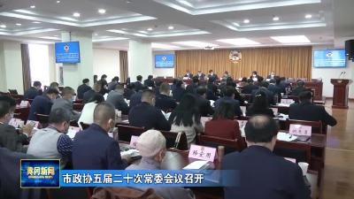 市政协五届二十次常委会议召开