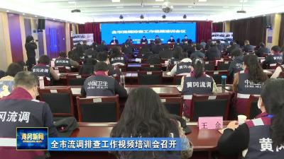 全市流调排查工作视频培训会召开