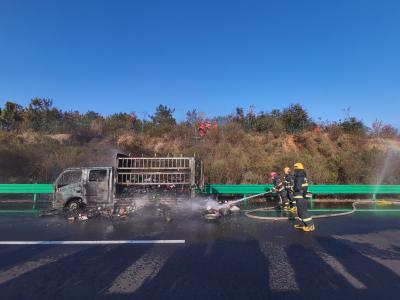 高速路上货车变“火车”