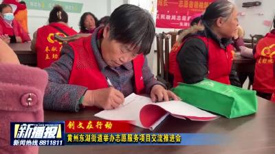 黄州东湖街道举办志愿服务项目交流推进会