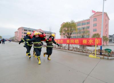 黄冈首届农民消防运动会在蕲春成功举办