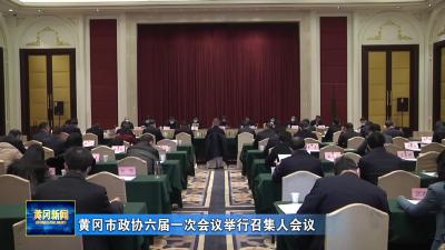 黄冈市政协六届一次会议举行召集人会议