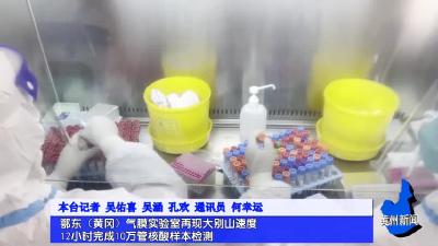 鄂东（黄冈）气膜实验室再现大别山速度 12小时完成10万管核酸样本检测