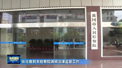 张社教到市检察院调研法律监督工作