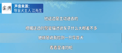 被人“顺走”的导盲犬，找回来了！