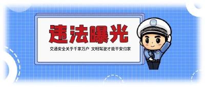 黄冈交警曝光新一批不文明驾驶违法行为